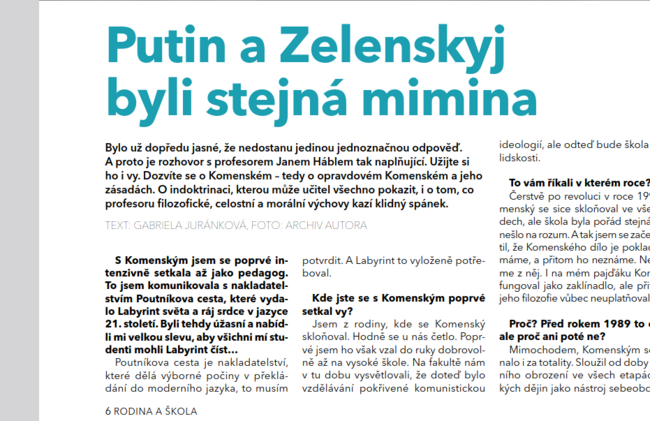 Putin a Zelenskyj byli stejná mimina