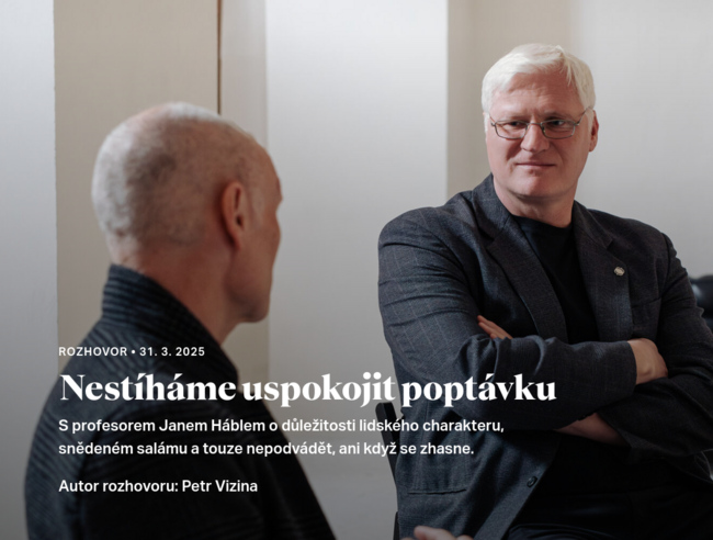 Nestíháme uspokojit poptávku